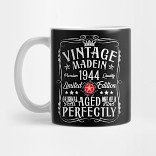 Vintage 80th Birthday Decorations Vintage 1944 80 Birthday Mug